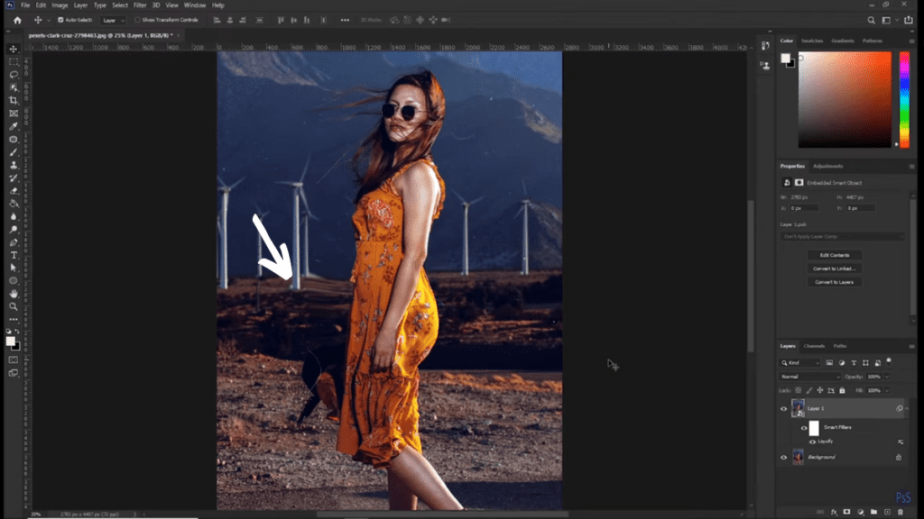 Fixing Distorted Background
