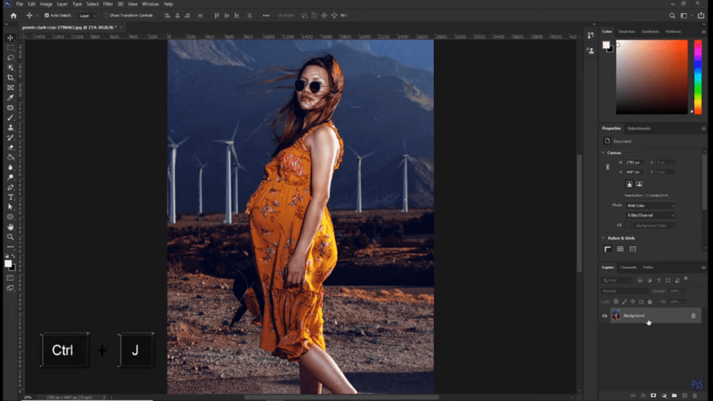 Open the Image and Convert It to A Smart Object