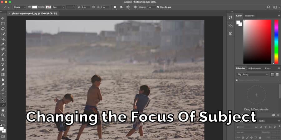 changing the focus of subject