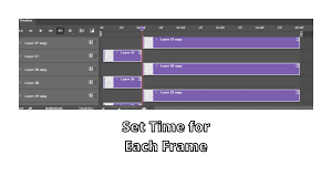 Photoshop frame time set