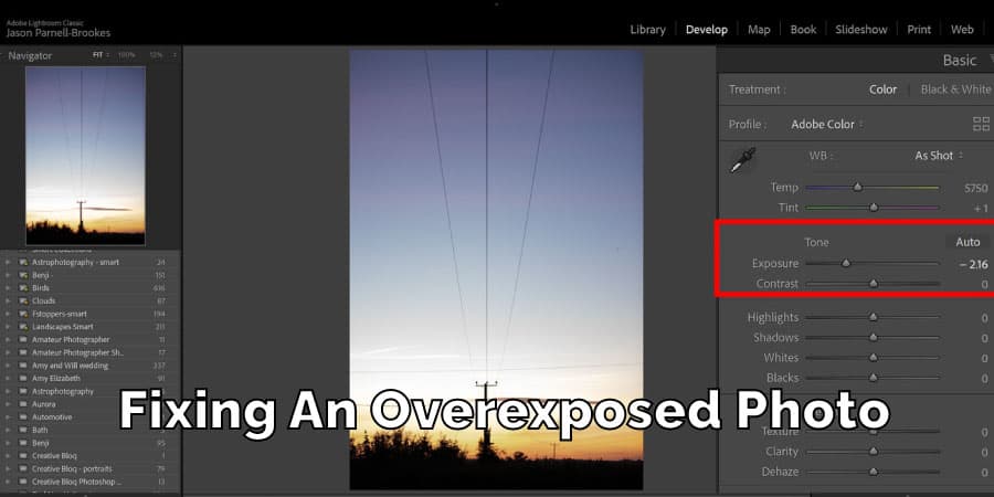 Fixing An Overexposed Photo