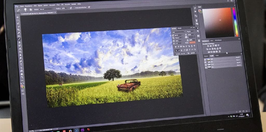 how to clean up a scanned image in photoshop