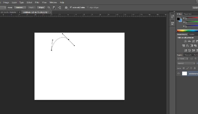 How to Make a Curved Line in Photoshop Elements