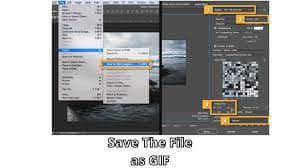 save photoshop file as GIF